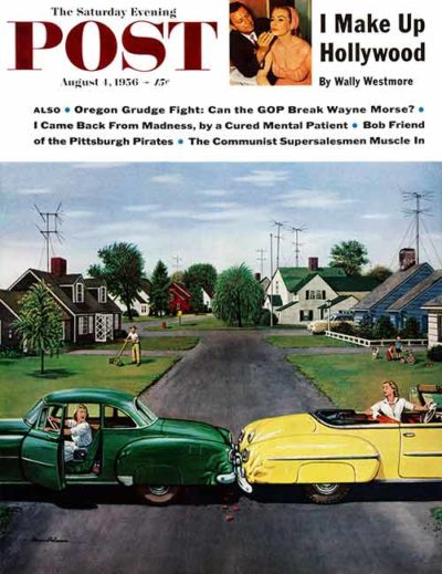 9560804_backupcollision “Backup Collision” by Stevan Dohanos From August 4, 1956