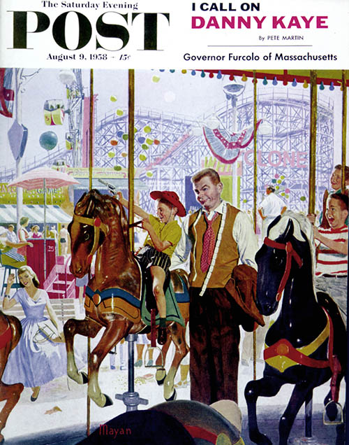 Amusement Park Carousel by Earl Mayan
