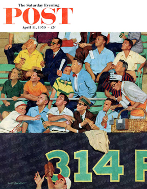 Boy buying food during important baseball play