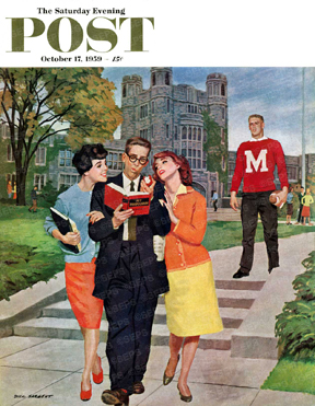 Coeds prefer brain over football player