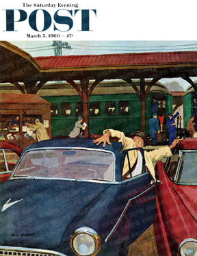 Auto parking space, commuter cannot open door