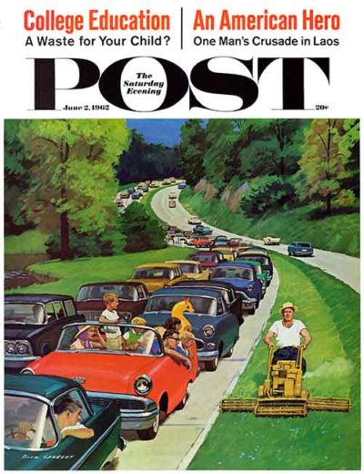 "Speeder on the Median" by Richard Sargent From June 2, 1962