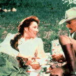 Anjelica Huston and Robert Duvall in Lonesome Dove