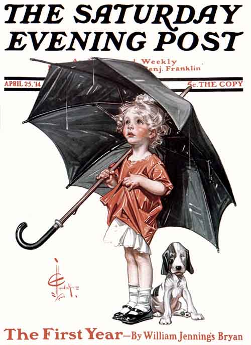 April Showers by J.C. Leyendecker