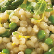 Barley Risotto with Asparagus and Lemon.