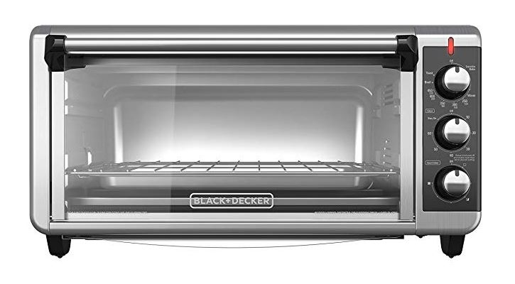 A toaster oven by BLACK +DECKER