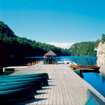 Dockside at the Mohonk Mountain House in New Paltz, New York