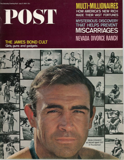 Sean Connery on the cover of The Saturday Evening Post