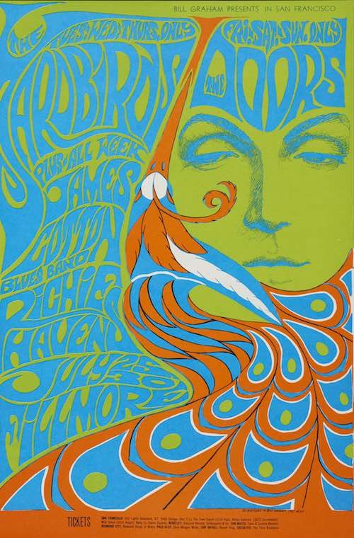 60s Rock Psychedelic Band Poster · Creative Fabrica