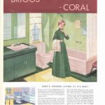 Briggs Beautyware bathroom ad in The Saturday Evening Post, 1954.