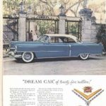 Cadillac car ad in The Saturday Evening Post, 1954.