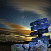 Night sky at Acadia National Park on Mt. Desert Island, Maine