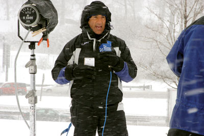 Meteorologist Jim Cantore has experienced quite a few extremes in his 28 years at The Weather Channel.