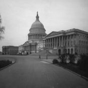 The U.S. Capitol at the end of the 1800s.