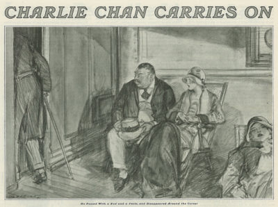 Some illustrators chose to emphasize Chan's oriental 'other-ness.'