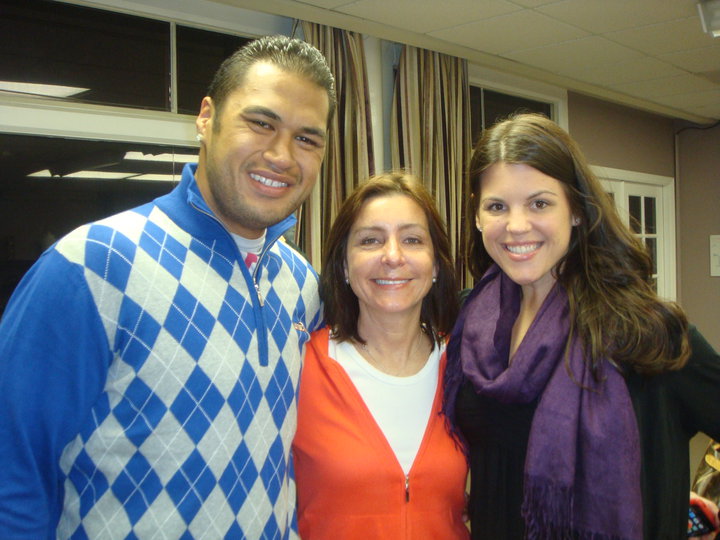 Cheryl Forberg with Sam Poueu and Stephanie Anderson from Season 9 of "The Biggest Loser."