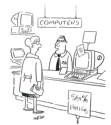 Computer cartoon