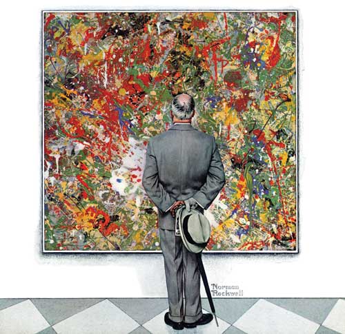 "The Connoisseur" by Norman Rockwell. © 1962 SEPS