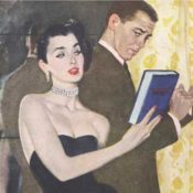 Illustration by Coby Whitmore from The Saturday Evening Post. The illustration accompanied the short story, "The Critical Young Man."