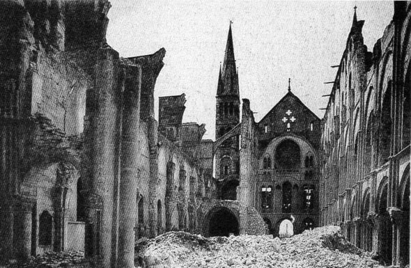 Destruction of the Cathedral at Rheims.