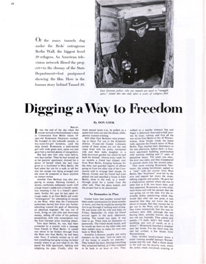 Read the entire article "Digging a Way to Freedom" by Don Cook from the pages of the December 1, 1962 issue of the Post.