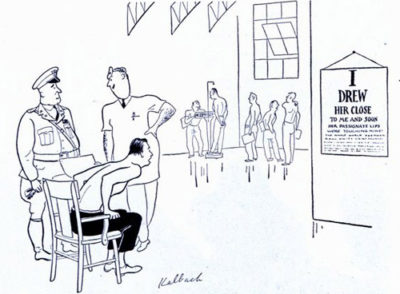 Eye-Test-1-17-42 "Hardly any of them have trouble reading that chart." from January 17, 1942