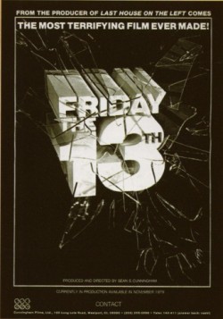 Friday the 13th Movie Ad from Variety.