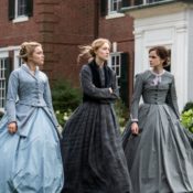 Florence Pugh, Saoirse Ronan and Emma Watson in Greta Gerwig's LITTLE WOMEN.