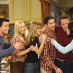 From left, Matt LeBlanc, Lisa Kudrow, Jennifer Anniston, David Schwimmer, Matthew Perry, Courteney Cox in Friends (Season 10, 2003)