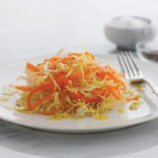 Carrot salad on a plate