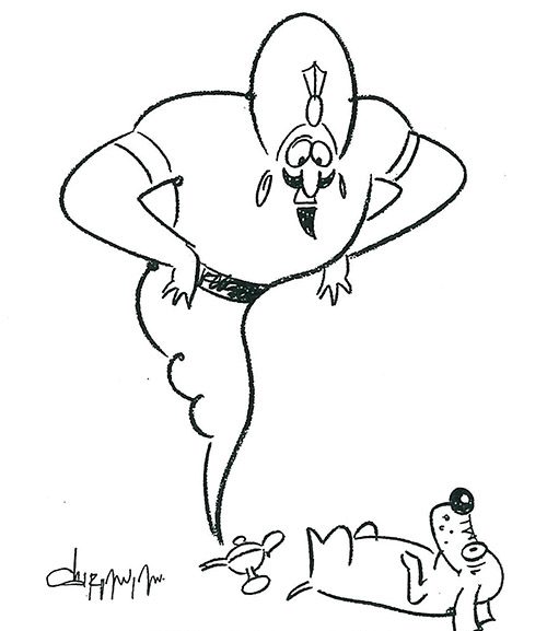 "You have just one more wish. Are you sure you want another belly-rub?" from Sept/Oct 2005 "You have just one more wish. Are you sure you want another belly-rub?" from Sept/Oct 2005