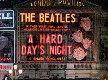 Premier of the Beatles movie, A Hard Day's Night in London, England