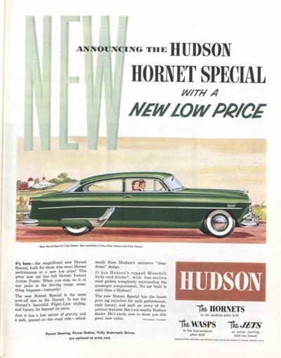 Hudson car ad in The Saturday Evening Post, 1954.