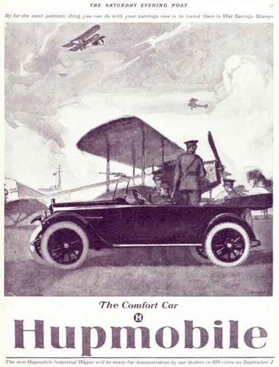 Hupmobile Car Ad August 24, 1918