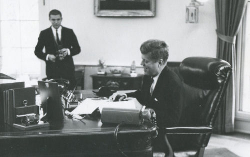 Kennedy in the Oval Office