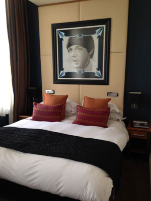 The Hard Day’s Night Hotel in Liverpool, just around the corner from the Cavern Club, features Beatles memorabilia and photographs in every room.