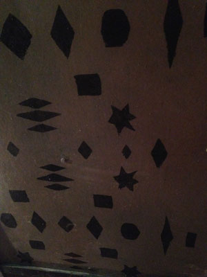 The ceiling in the Casbah Coffee Club is painted with shapes that the original Beatles put up as teenagers. The Casbah is still decorated the way it was when it first opened in 1959.