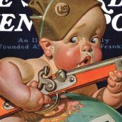 From the archive: J.C Leyendecker's 1942 New Year's Baby reflected the anxiety felt by the American public as we dropped our isolationist stance and prepared for war.