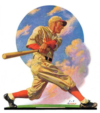 Baseball Batter J.F. Kernan May 28, 1932 © SEPS