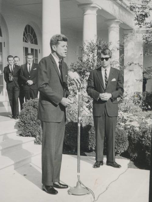 Kennedy in the Rose Garden