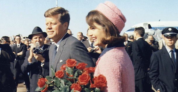 John F. Kennedy and Jackie Kennedy the morning of November 22, 1963