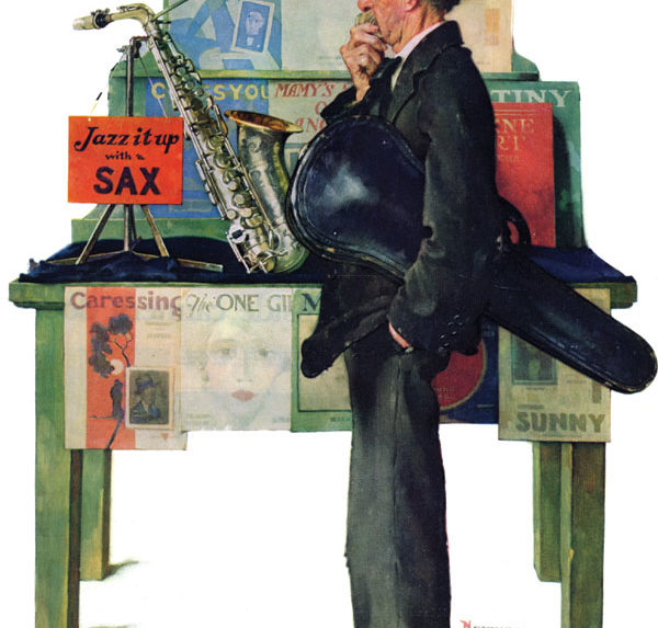 “Jazz It Up with a Sax” from the November 2, 1929, Post cover. © SEPS.