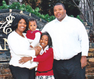 Katrina Mitchell and her family