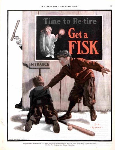 Fisk Tire ad by J.F. Kernan from 1926