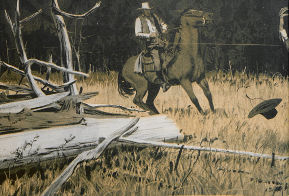 Illustration from "Kiowa Moon" March 23, 1957