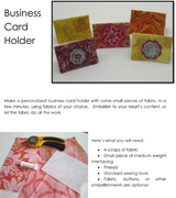 Business Card Holder by Kym Delmar.