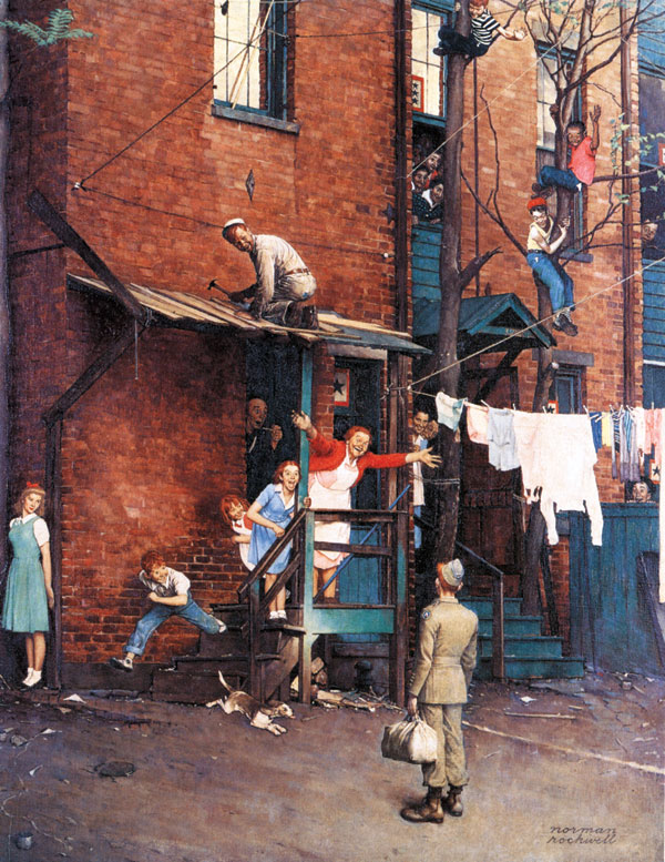 Homecoming G.I., Norman Rockwell