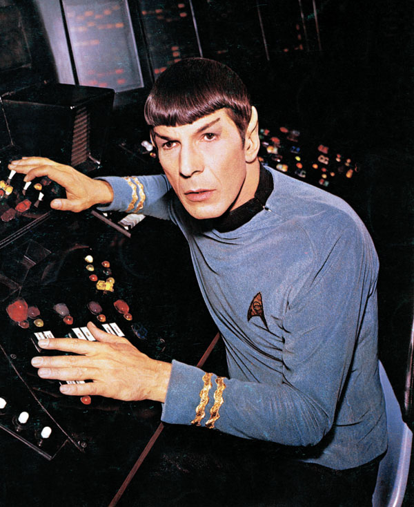 Leonard Nimoy as Mr. Spock in the original Star Trek