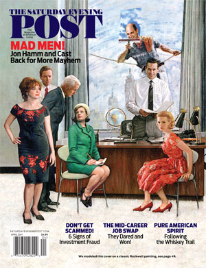 The Saturday Evening Post "Mad Men" cover from March/April 2014.  Click to read the cast interviews.
