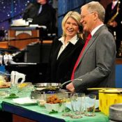 Martha Stewart talks to Dave on The Late Show with David Letterman, Friday Feb. 4, 2011 on the CBS Television Network. Photo: John Paul Filo/CBS ©2011 CBS Broadcasting Inc. All Rights Reserved